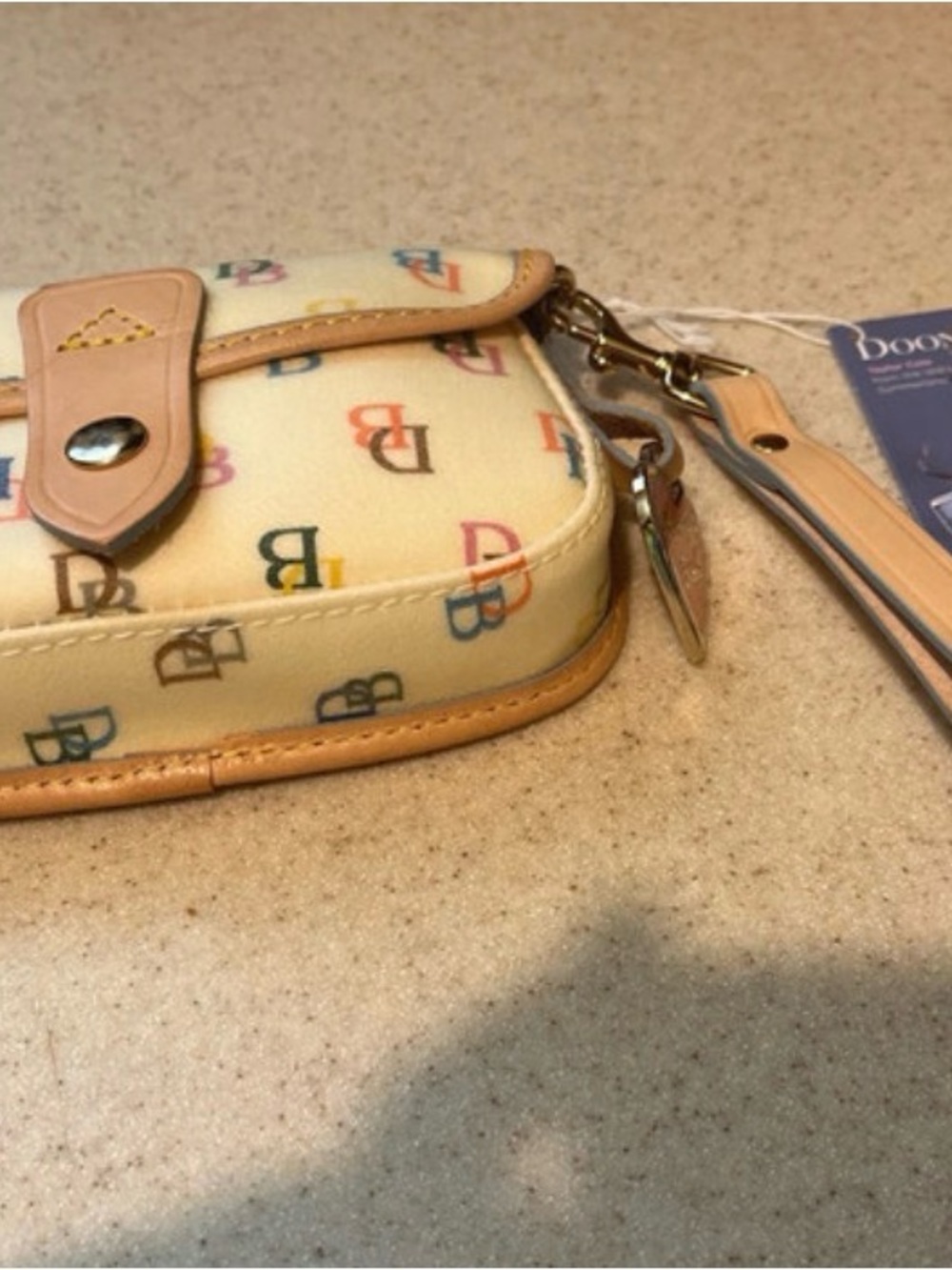 Multicolor Dooney & Bourke Wristlet Wallet - Cream